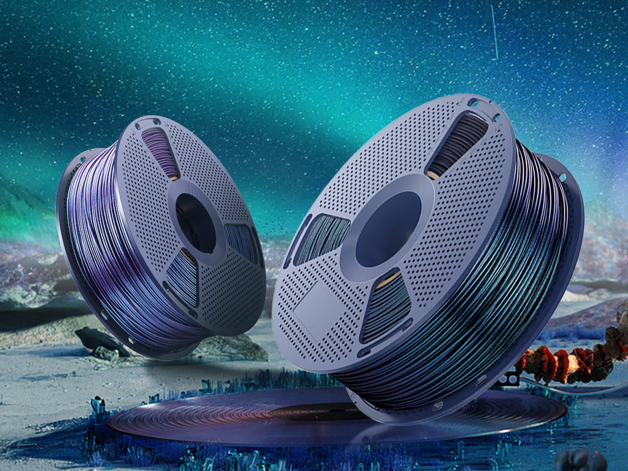 The Magic of SUNLU PLA Galaxy: The Color-Shifting Filament for 3D Prin