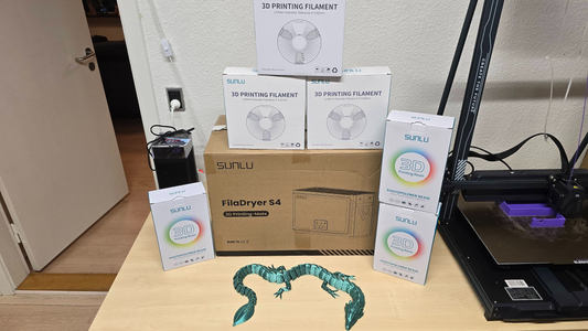 SUNLU 3D Products Review, Products and Experiences - FilaDryer S4 @Heini Nielsen