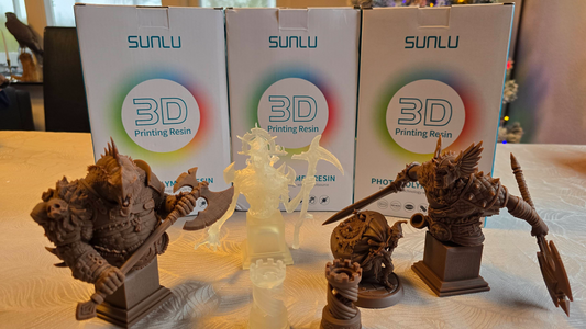 SUNLU 3D Products Review, Products and Experiences - Resin @Heini Nielsen