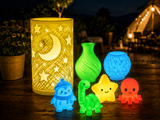 PLA Glow or PETG Glow: How to Choose the Right Glow Filament for Your 3D Projects?