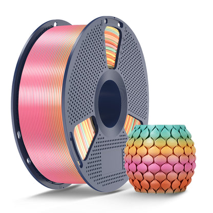 Silk Rainbow(Upgraded 8Meters Color Change Length) Filament 1KG