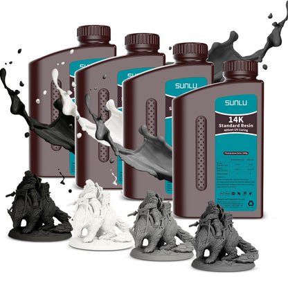 14K Standard Resin 1000G*4 Bottles Combo
