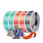 Multi-Color SILK 5KG Filament Bundle, 1KG per Roll, 5 Packs Bundle