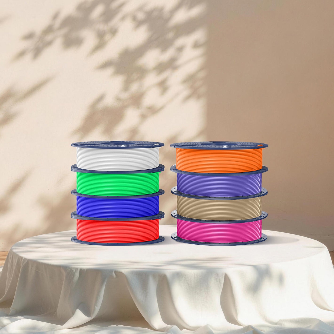 PLA, PLA+, PLA+2.0, PLA Meta Filament 250g*8 Rolls, 0.25kg per Spool, 8 Pack, 2kg Total, Mini Spool for 3D Printers