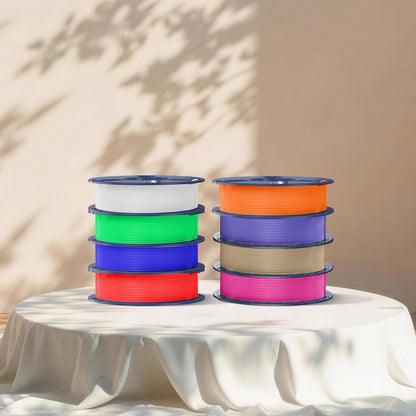 PLA, PLA+, PLA+2.0, PLA Meta Filament 250g*8 Rolls, 0.25kg per Spool, 8 Pack, 2kg Total, Mini Spool for 3D Printers
