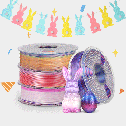 SUNLU Multi Color Bundles 1KG*4 Rolls, Ultimate 3D Printing Pack for Vibrant Spring Creations!
