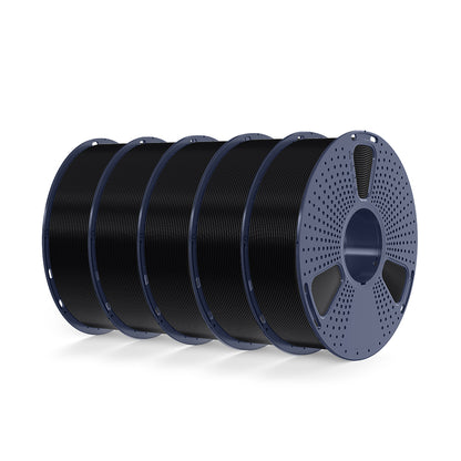 [13th Anniv Deal] PLA+ 2.0, Upgraded PLA+(PLA Plus) 5KG Filament Bundle, 1KG per Roll, 5 Packs Bundle