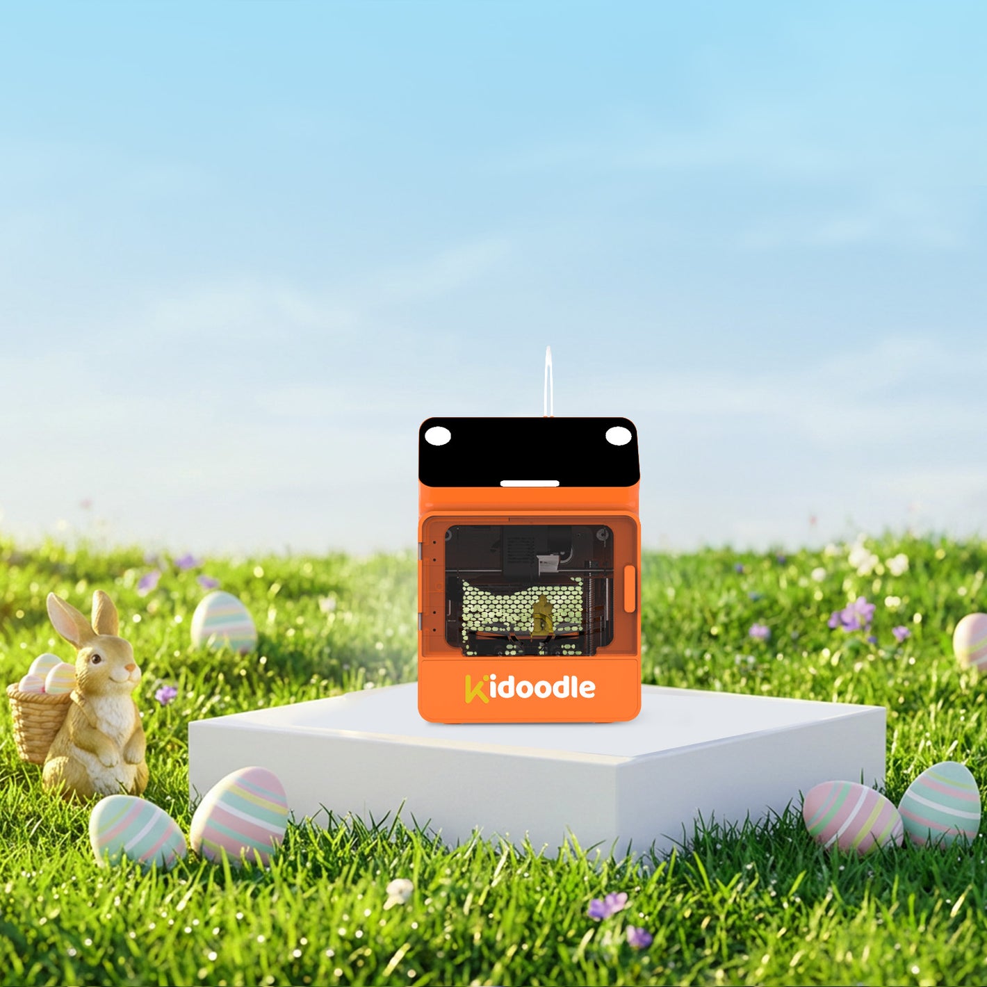 Kidoodle MiniBox A1: 3D Printer for Kids, Unleash Creativity with Kidoodle, 600mm/s High Speed, AutoLiv/Design Safe for Kids/5" Touch Screen, Wi-Fi/App Control, Easy to Install at Home/School