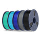 PETG 5KG Filament Bundle, 1KG per Roll, 5 Packs Bundle