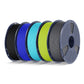 PLA Matte 5KG Filament Bundle, 1KG per Roll, 5 Packs Bundle