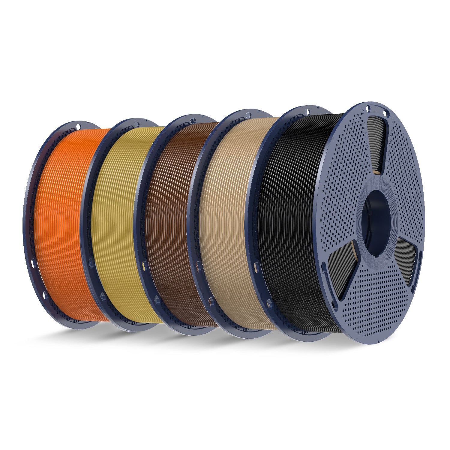 PLA+ 2.0, Upgraded PLA+(PLA Plus) 5KG Filament Bundle, 1KG per Roll, 5 Packs Bundle