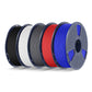 PLA Matte 5KG Filament Bundle, 1KG per Roll, 5 Packs Bundle