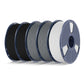 SUNLU 5KG Filament Bundle Collection: PLA, PLA+, PLA Meta, PLA Mattte, PETG, Rainbow , 1KG per Roll, 5 Packs Bundle