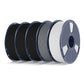 SUNLU 5KG Filament Bundle Collection: PLA, PLA+, PLA Meta, PLA Mattte, PETG, Rainbow , 1KG per Roll, 5 Packs Bundle