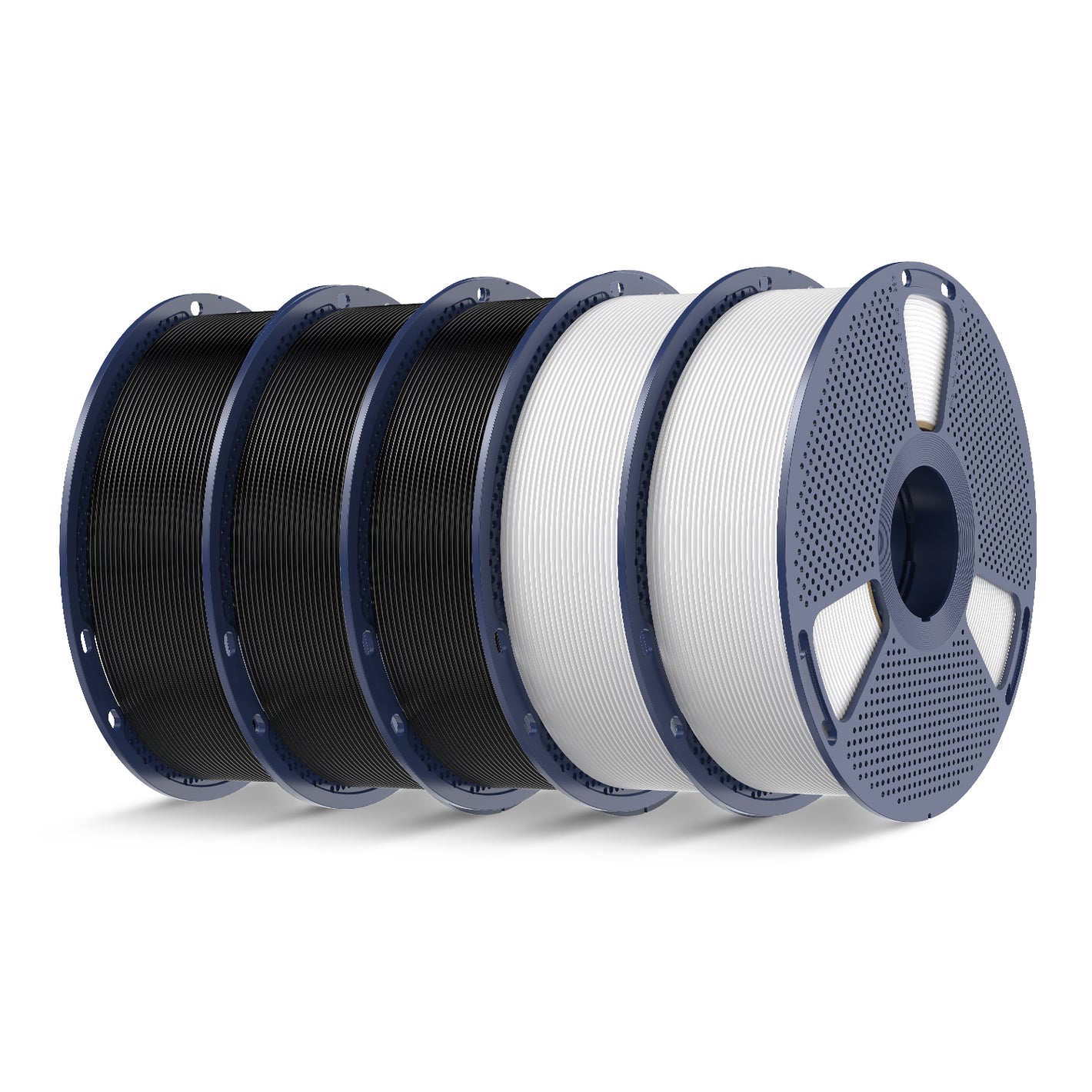 SUNLU 5KG Filament Bundle Collection: PLA, PLA+, PLA Meta, PLA Mattte, PETG, Rainbow, 1KG per Roll, 5 Packs Bundle