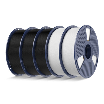 SUNLU 5KG Filament Bundle Collection: PLA, PLA+, PLA Meta, PLA Mattte, PETG, Rainbow , 1KG per Roll, 5 Packs Bundle