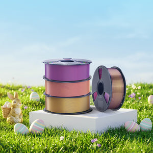[MOQ: 3 Rolls] Buy 3 save £2, Multi-Color SILK Filament(Dual-Color, Tri-Color and Four-color) 1KG