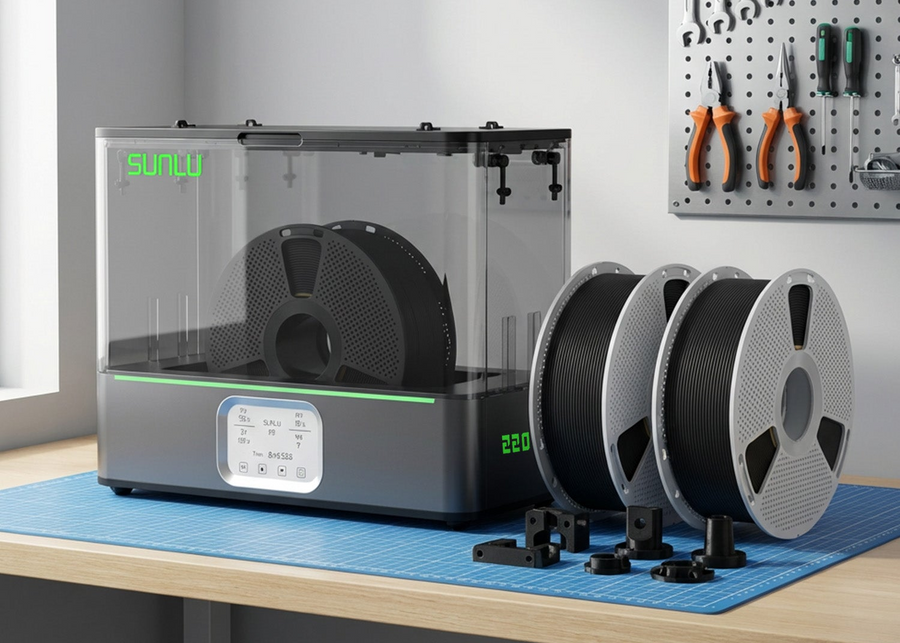 [15% OFF] SUNLU FilaDryer E2, Up to 110℃, Professional Drying and Annealing, Born for Engineering 3D Printing Filaments