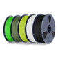 PLA Matte 5KG Filament Bundle, 1KG per Roll, 5 Packs Bundle