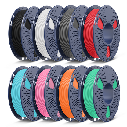 [13th Anniv Deal] PLA, PLA+, PLA+2.0, PLA Meta Filament 250g*8 Rolls, 0.25kg per Spool, 8 Pack, 2kg Total, Mini Spool for 3D Printers