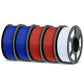 SUNLU PLA, PLA Plus, Rainbow Filament 1KG*5 Rolls Combo