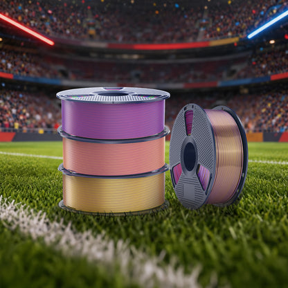 [MOQ: 3 Rolls] Multi-Color SILK Filament(Dual-Color, Tri-Color and Four-color) 1KG