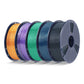 SUNLU 5KG Filament Bundle Collection: PLA, PLA+, PLA Meta, PLA Mattte, PETG, Rainbow , 1KG per Roll, 5 Packs Bundle