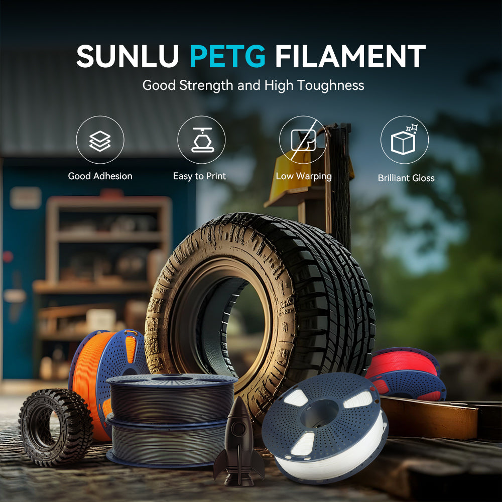 [MOQ: 3 Rolls] PETG 3D Printer Filament 1KG/3KG Spool/5KG Spool