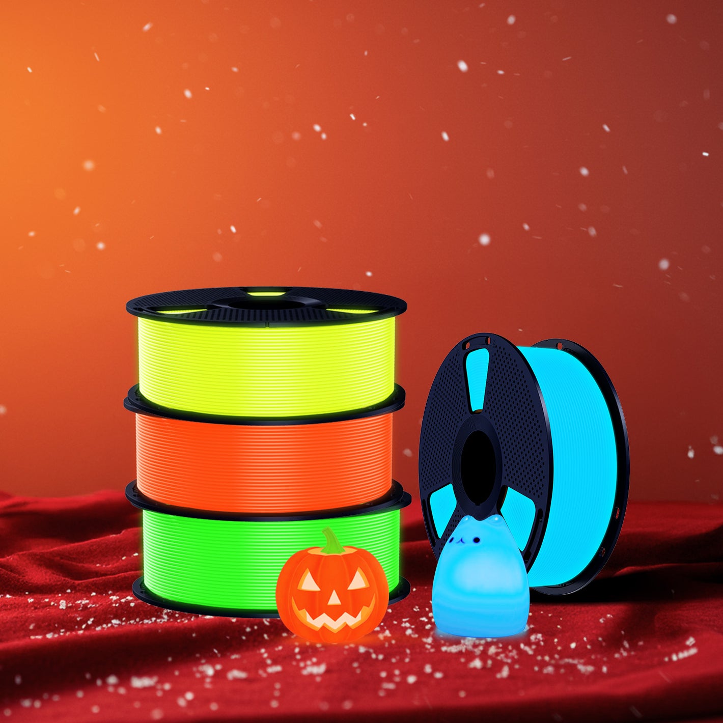 [MOQ: 3 Rolls] PETG Glow in The Dark (Luminous) 3D Printer Filament 1KG