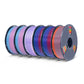 PLA Rainbow and SILK Rainbow 3D Printer Filament 1KG*5 Combo