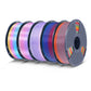 PLA Rainbow and SILK Rainbow 3D Printer Filament 1KG*5 Combo
