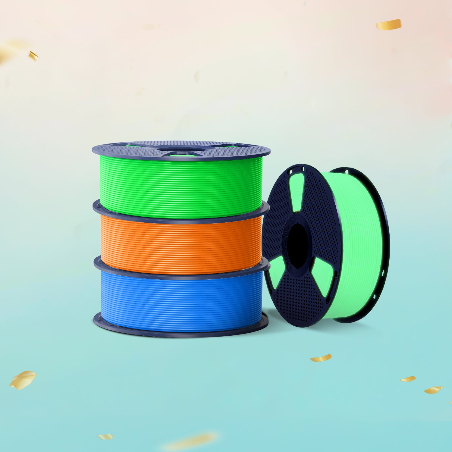 [Min. 3 Rolls] PETG Glow in The Dark (Luminous) 3D Printer Filament 1KG