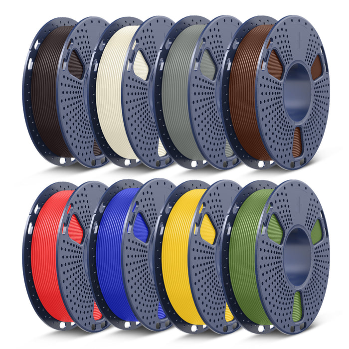 PLA, PLA+, PLA+2.0, PLA Meta Filament 250g*8 Rolls, 0.25kg per Spool, 8 Pack, 2kg Total, Mini Spool for 3D Printers