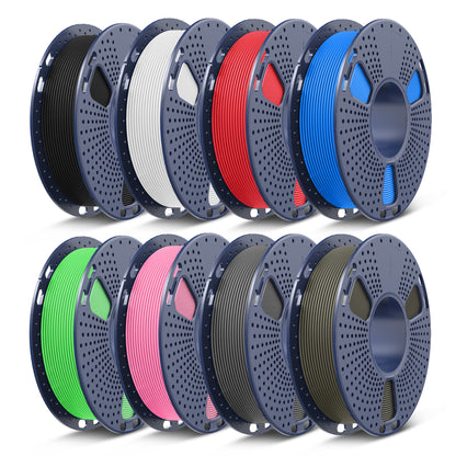 [13th Anniv Deal] PLA, PLA+, PLA+2.0, PLA Meta Filament 250g*8 Rolls, 0.25kg per Spool, 8 Pack, 2kg Total, Mini Spool for 3D Printers