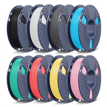 [13th Anniv Deal] PLA, PLA+, PLA+2.0, PLA Meta Filament 250g*8 Rolls, 0.25kg per Spool, 8 Pack, 2kg Total, Mini Spool for 3D Printers