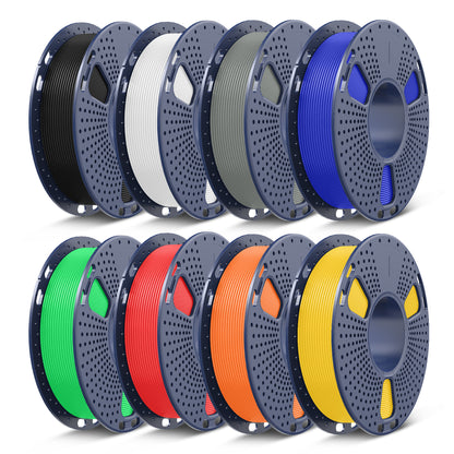 PLA, PLA+, PLA+2.0, PLA Meta Filament 250g*8 Rolls, 0.25kg per Spool, 8 Pack, 2kg Total, Mini Spool for 3D Printers