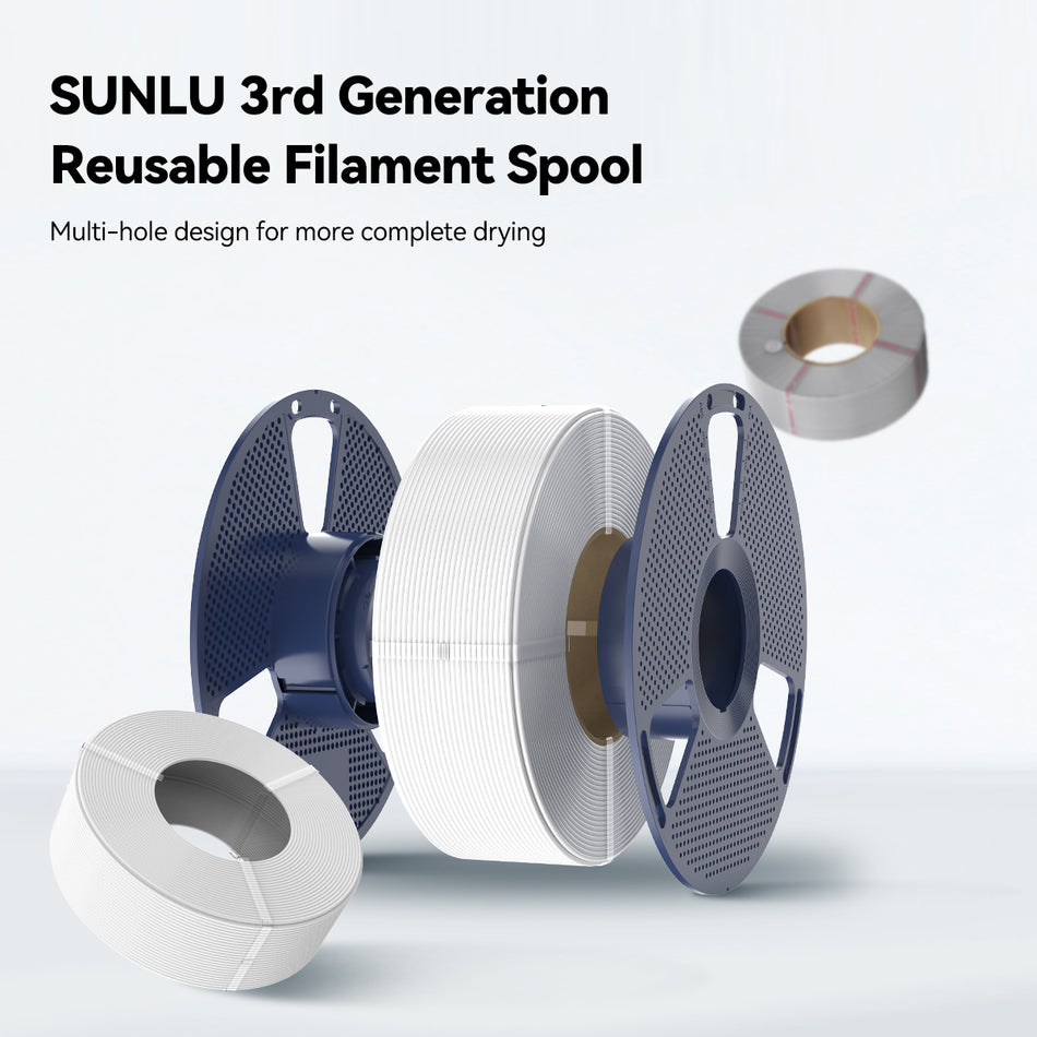 [Refill Freely, No Spool Waste] SUNLU Refill Filament 1KG, Compatible with 2025 SUNLU Third-Generation Reusable Spool & Bambu Lab Reusable Spool