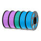 SUNLU PLA, PLA Plus, Rainbow Filament 1KG*5 Rolls Combo