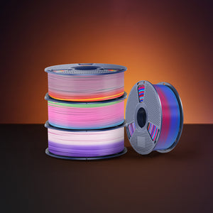 PLA Rainbow and PLA Transparent Rainbow and SILK Rainbow Filament 1KG