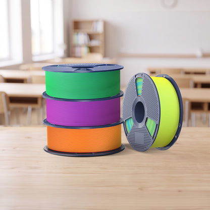 [BTS Sale] PLA Matte Dual-Color 3D Printer Esthenic Filament 1KG, Seamless Two-Tone Shifts & Soft Matte Finish
