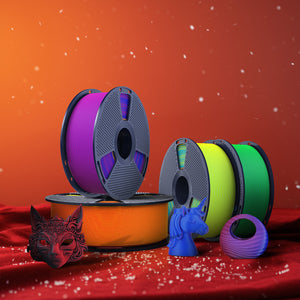 [MOQ: 3 Rolls] SUNLU PLA Matte Dual-Color 3D Printer Esthenic Filament 1KG, Seamless Two-Tone Shifts & Soft Matte Finish