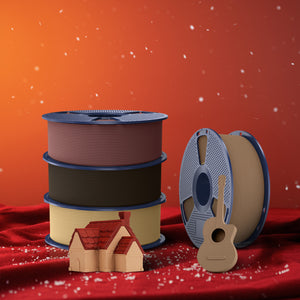 Optimized Wood PLA 3D Printer Filament 1KG, Optimized and Upgraded Wood Texture