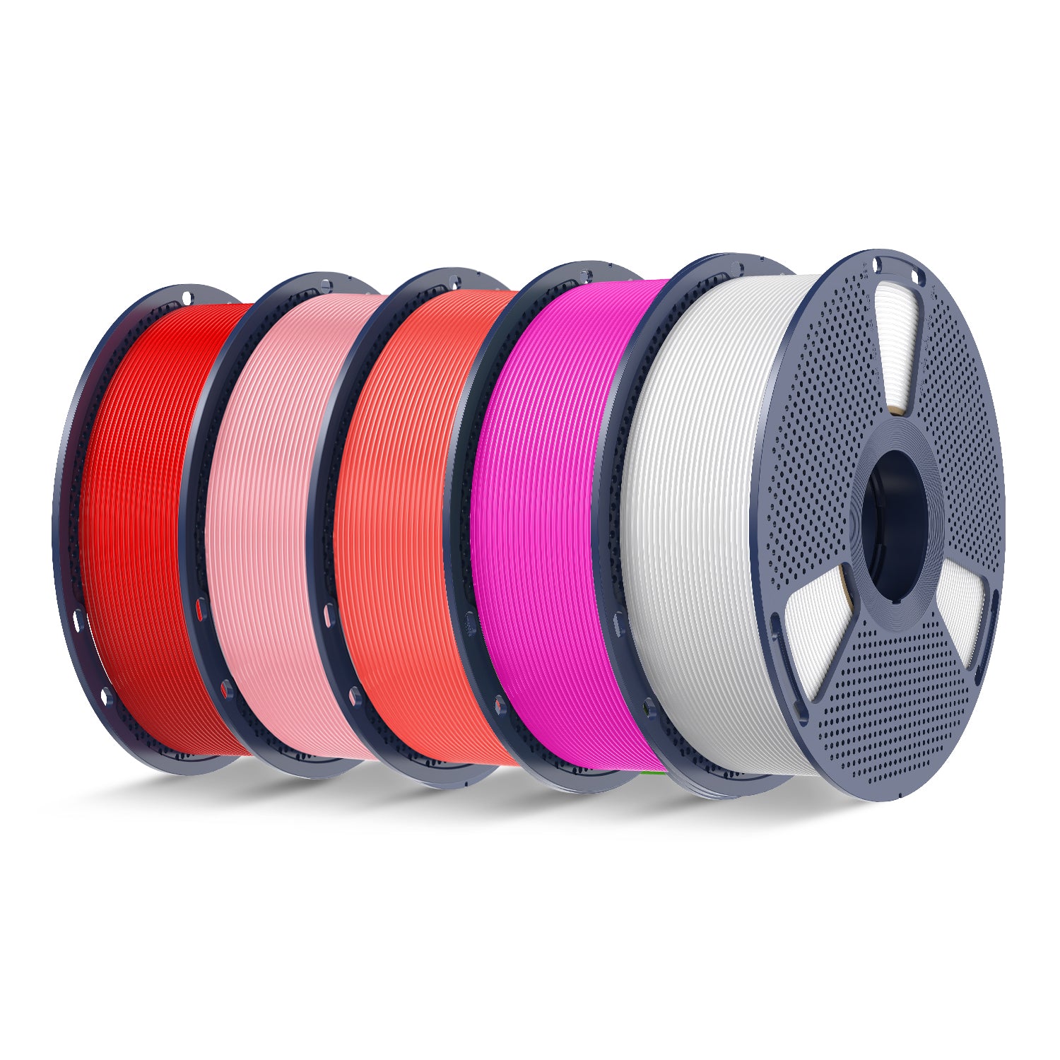 PLA+(PLA Plus) 5KG Filament Bundle, 1KG per Roll, 5 Packs Bundle