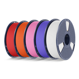 PLA Matte 5KG Filament Bundle, 1KG per Roll, 5 Packs Bundle