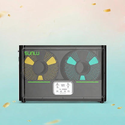 [20% OFF] SUNLU Filament Dryer S4, Temperature Balance and High Efficiency, Dryer and PLA Meta Filament Bundle