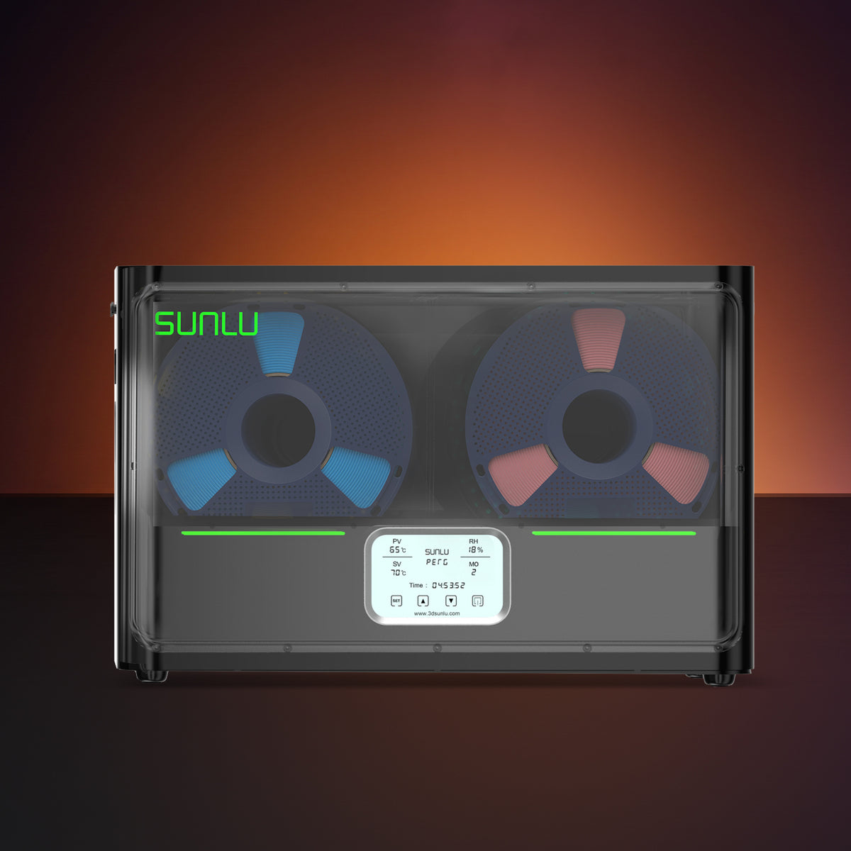 SUNLU Filament Dryer S4, Temperature Balance and High Efficiency, Dryer and PLA Meta Filament Bundle