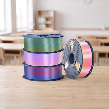 [BTS Sale] PLA Rainbow and PLA Transparent Rainbow and SILK Rainbow Filament 1KG
