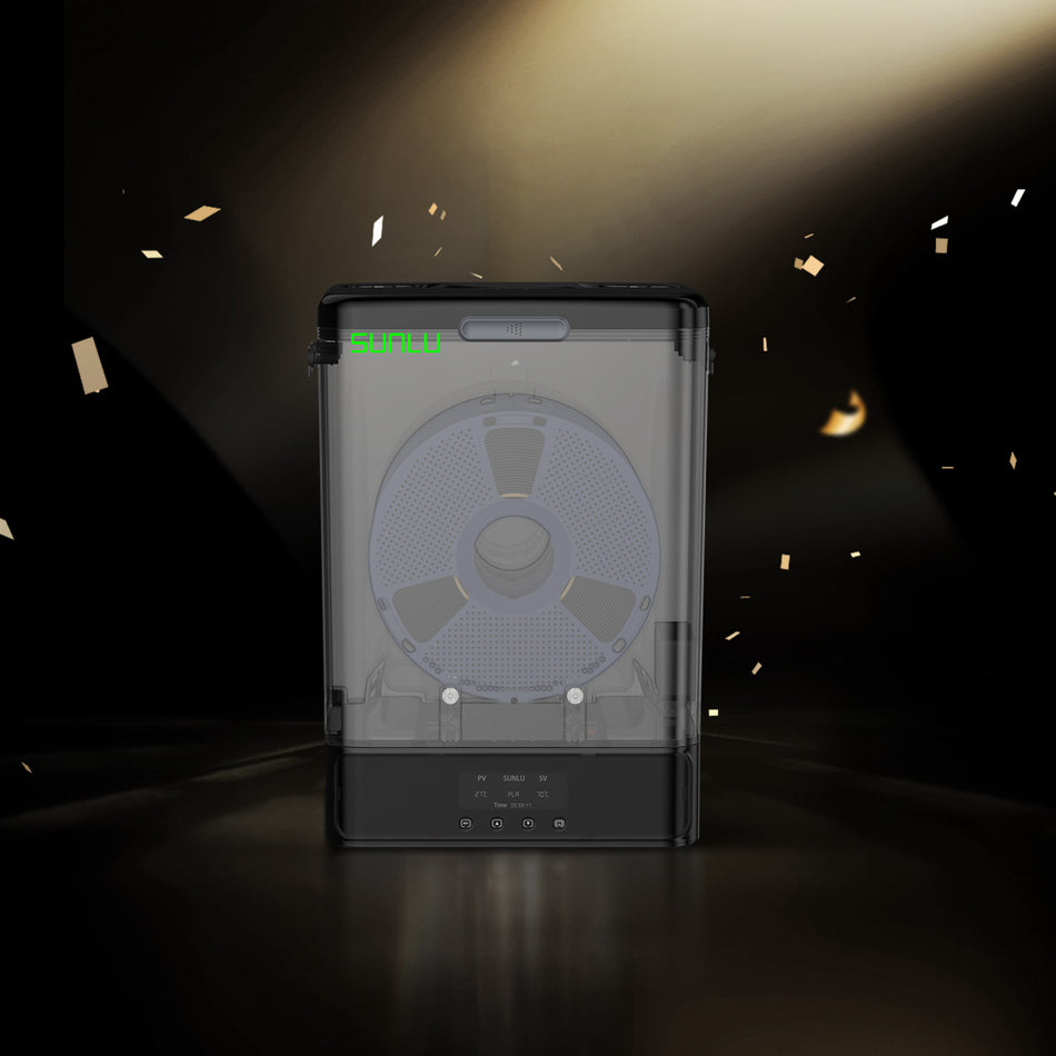 SUNLU FilaDryer SP2, 2-in-1 Filament Dryer Combine with Storage Box, Up to 70℃(158°F) Drying and Seamless Storage, Compatible with spool size 1kg×2 or 2kg×1 or 3kg×1