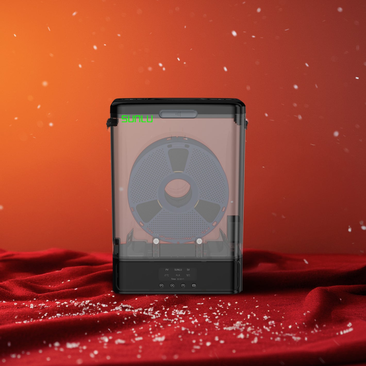 SUNLU FilaDryer SP2, 2-in-1 Filament Dryer Combine with Storage Box, Up to 70℃(158°F) Drying and Seamless Storage, Compatible with spool size 1kg×2 or 2kg×1 or 3kg×1