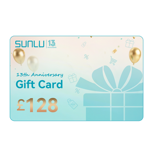 [2% OFF] SUNLU 13th Anniversary Gift Card, SUNLU UK Store Gift Card, Auto-discount applied at checkout